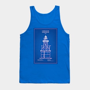 Sabine Bank Lighthouse - Texas - AD Tank Top